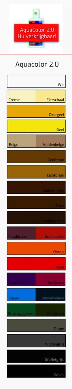 Kleurkaart Aquacolor 2.0