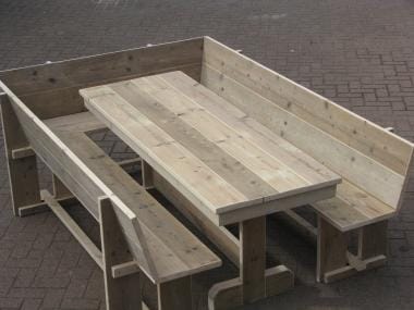 Steigerhout tuinset