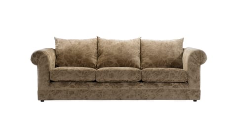 Bruina bank blaadjes patroon